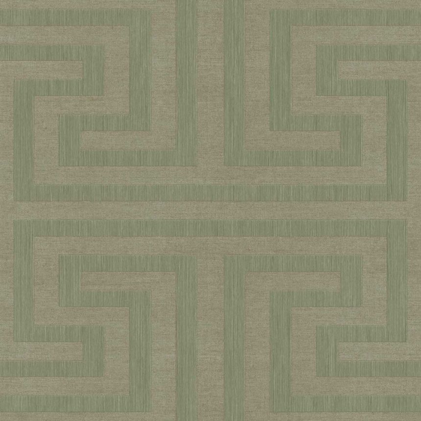 Non-woven wallpaper, geometric, green, 27515, Sintesi, Cristiana Masi by Parato