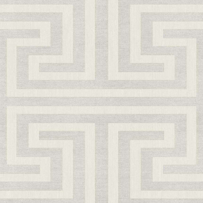 Non-woven wallpaper, geometric, grey-cream, 27516, Sintesi, Cristiana Masi by Parato