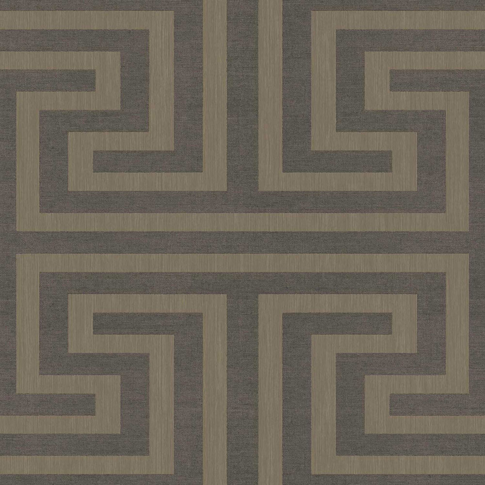 Non-woven wallpaper, geometric, brown, 27519, Sintesi, Cristiana Masi by Parato