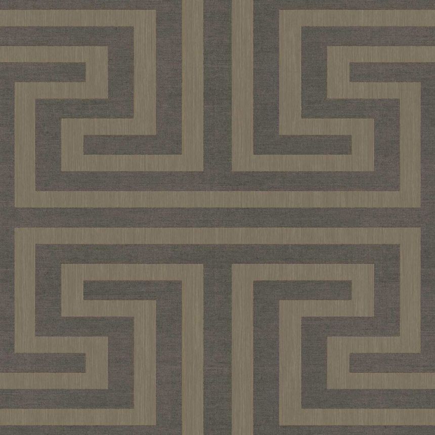 Non-woven wallpaper, geometric, brown, 27519, Sintesi, Cristiana Masi by Parato