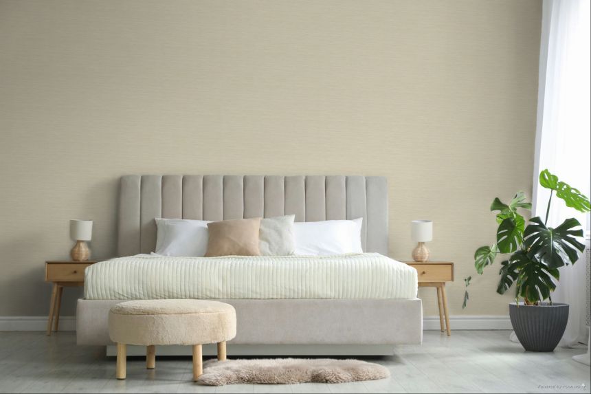 Wallpaper, beige, fabric imitation, 35972, Ornamenta, Parato by Cristiana Masi