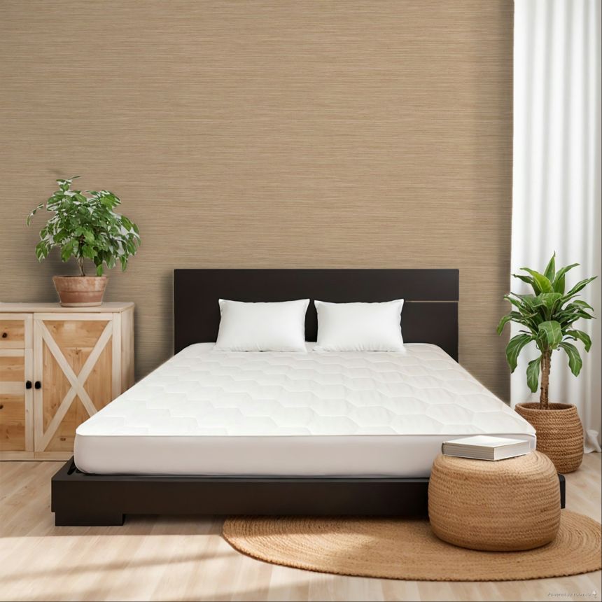 Wallpaper, brown-beige, fabric imitation, 35974, Ornamenta, Parato by Cristiana Masi