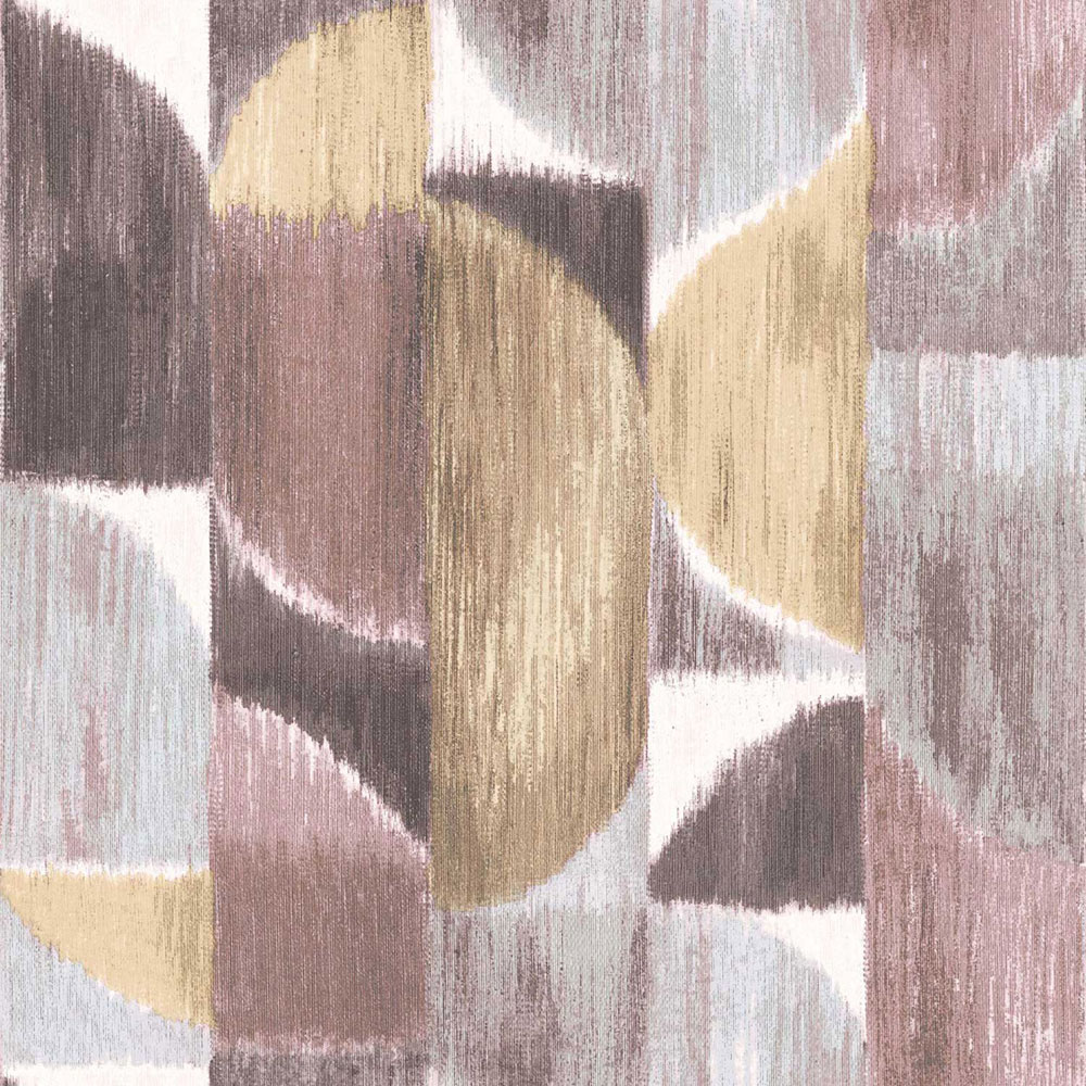 Non-woven wallpaper, graphic, brown-burgundy, 27528, Sintesi, Cristiana Masi by Parato
