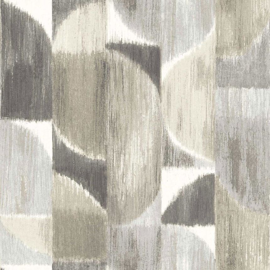 Non-woven wallpaper, graphic, grey-beige, 27529, Sintesi, Cristiana Masi by Parato