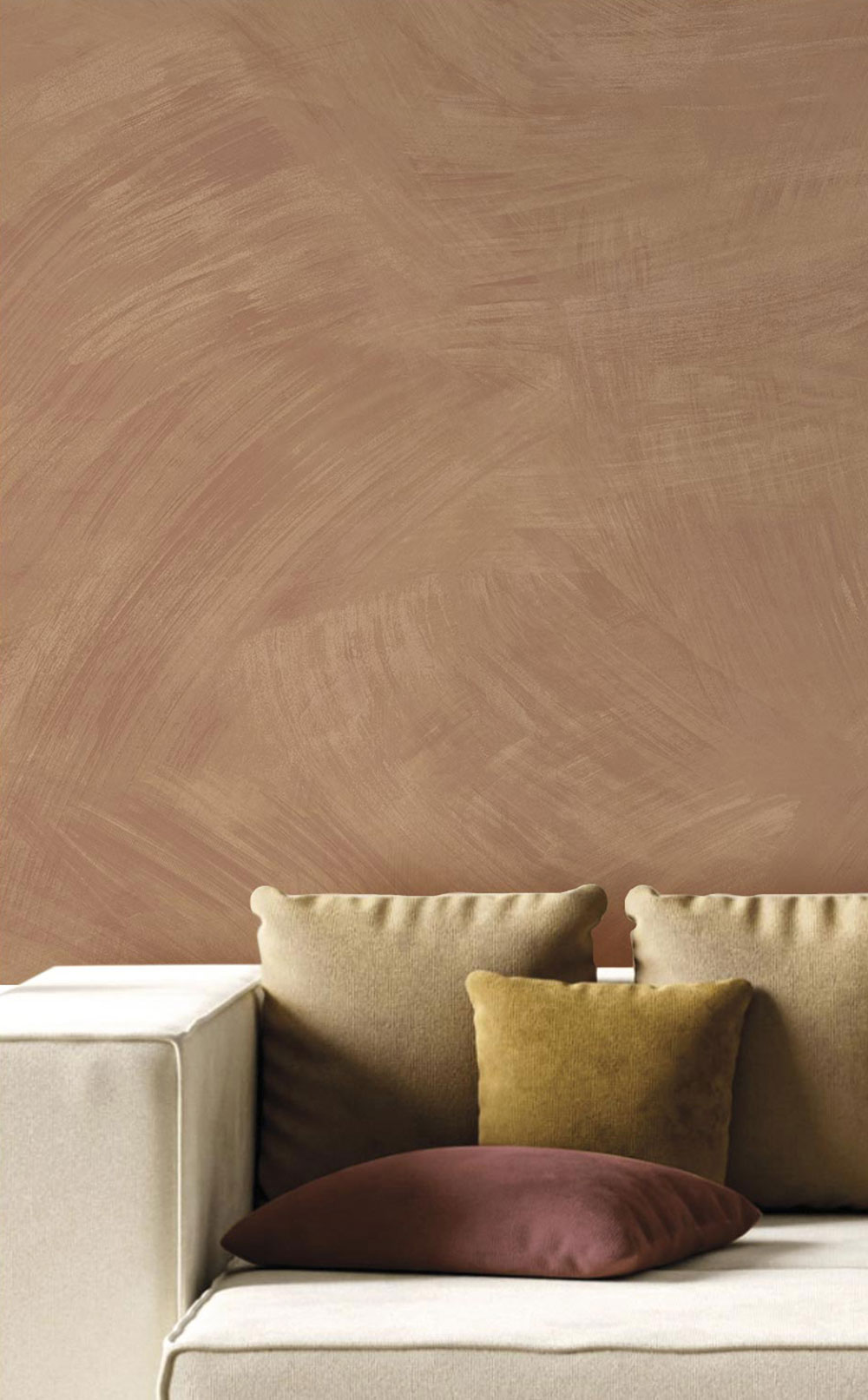 Non-woven wallpaper, stucco, beige, 27553, Sintesi, Cristiana Masi by Parato