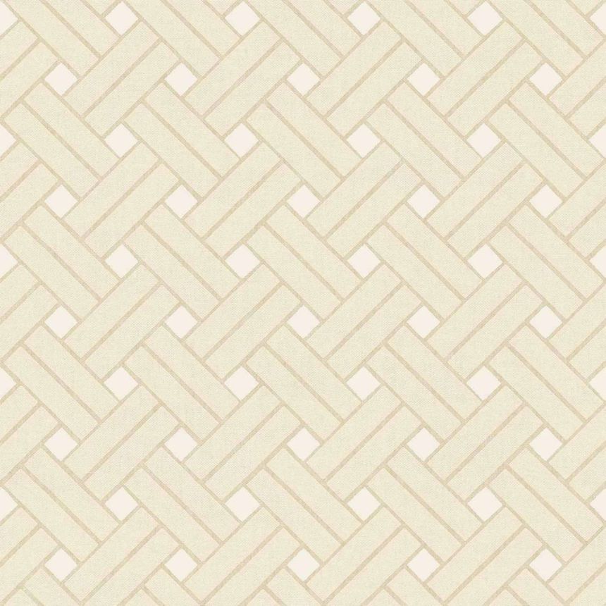 Geometric wallpaper, beige, 32421, Vitalis, Parato by Cristiana Masi