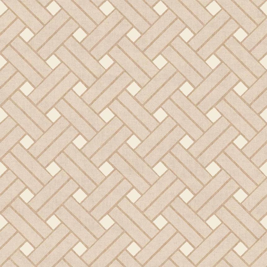 Geometric wallpaper, brown-beige, 32423, Vitalis, Parato by Cristiana Masi