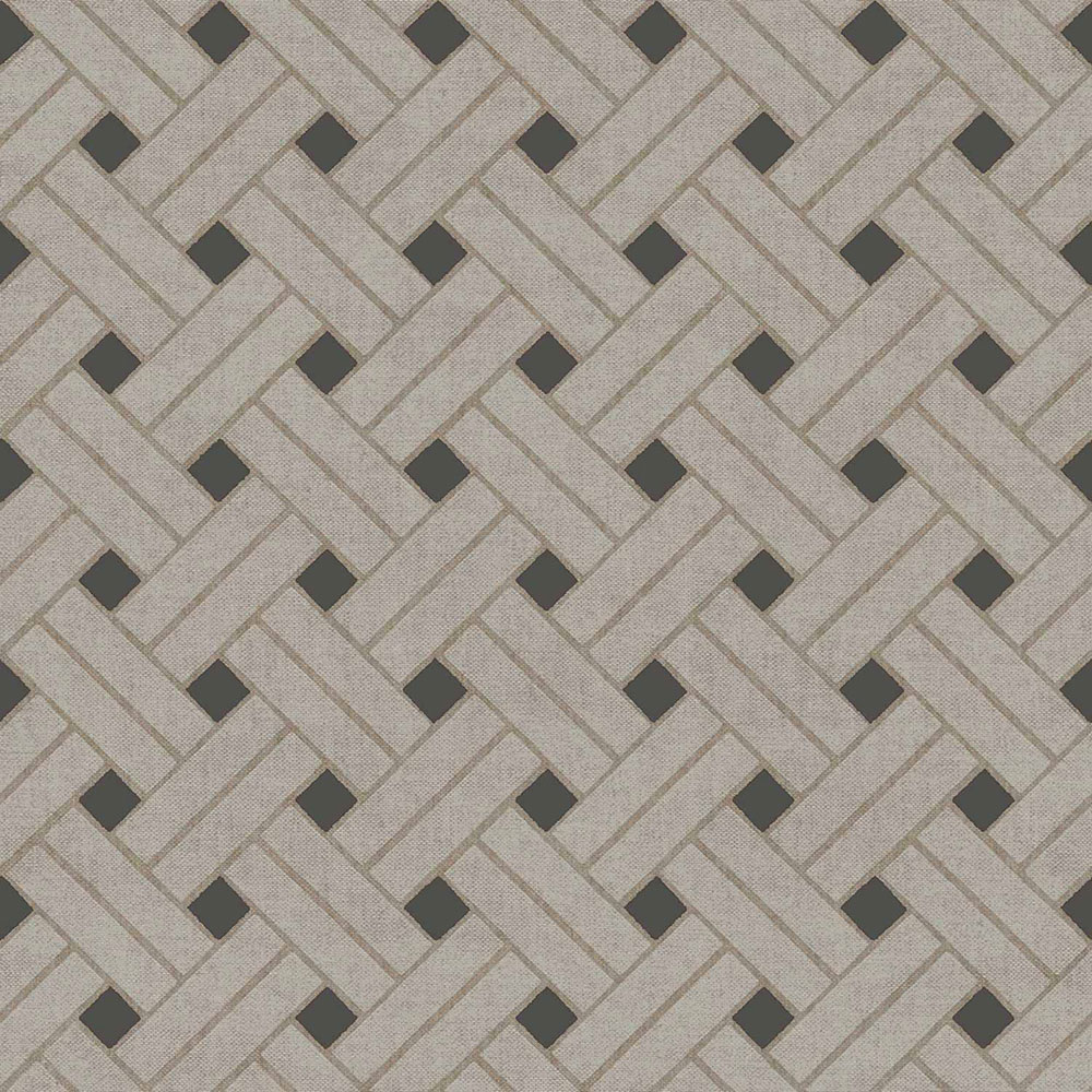 Geometric wallpaper, grey-black, 32429, Vitalis, Parato by Cristiana Masi