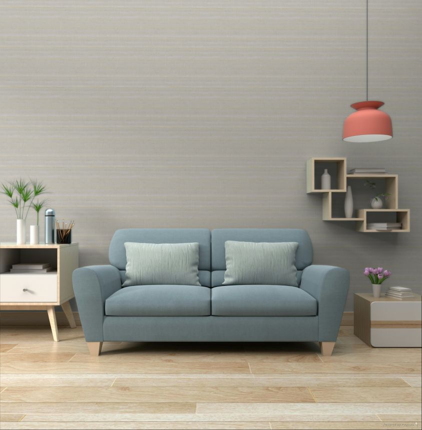 Wallpaper, grey-gold, stripes, 32436, Vitalis, Parato by Cristiana Masi