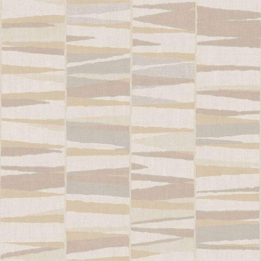 Geometric wallpaper, beige-grey, 32443, Vitalis, Parato by Cristiana Masi