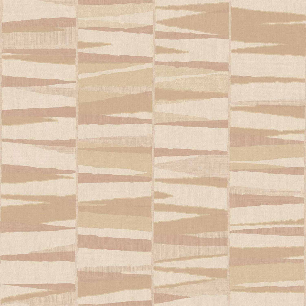 Geometric wallpaper, beige-pink, 32444, Vitalis, Parato by Cristiana Masi