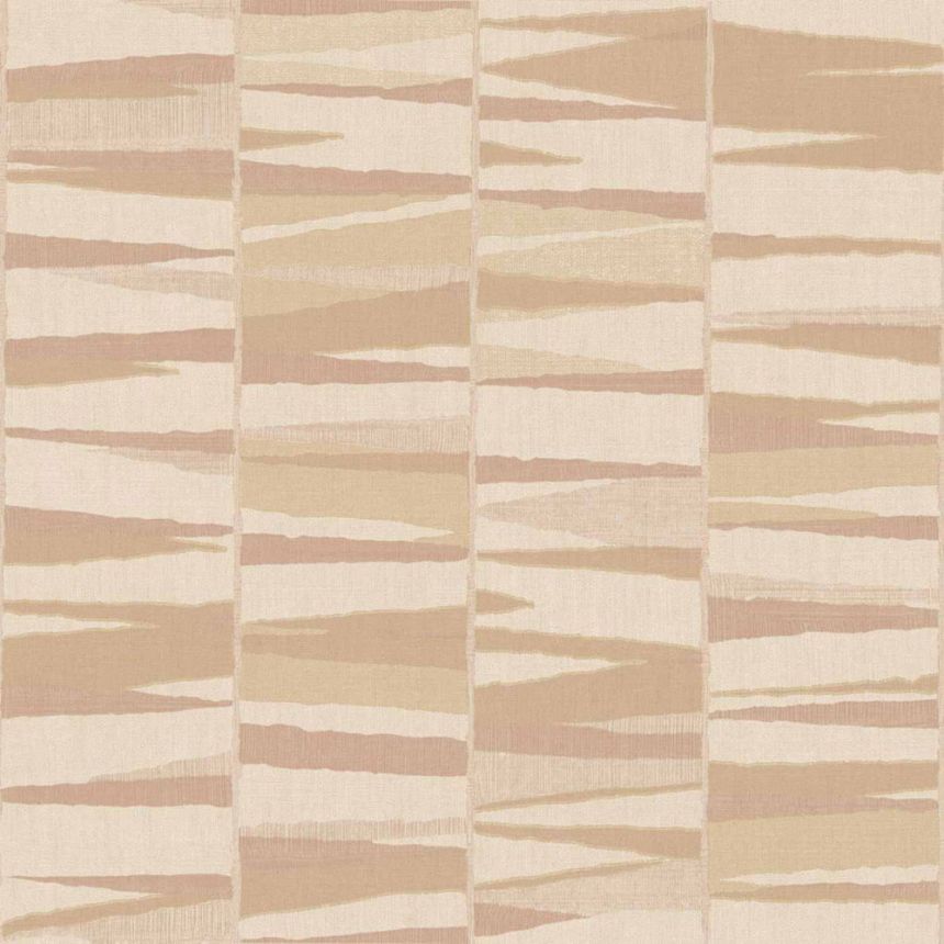 Geometric wallpaper, beige-pink, 32444, Vitalis, Parato by Cristiana Masi