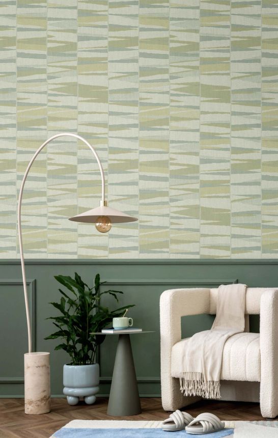 Geometric wallpaper, green, 32445, Vitalis, Parato by Cristiana Masi