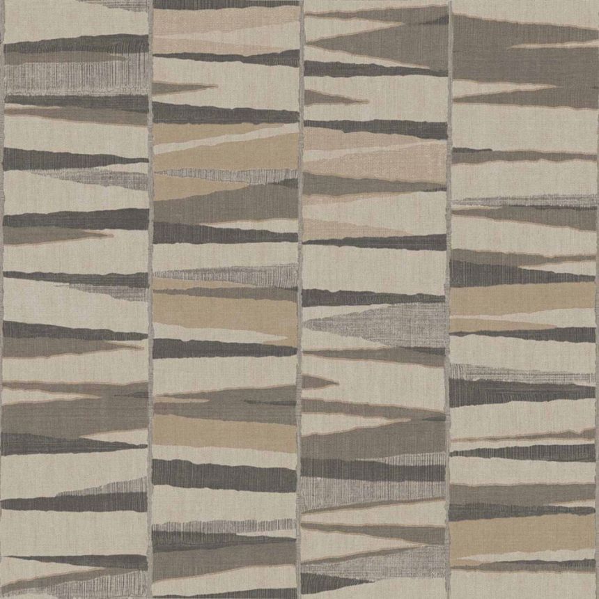 Geometric wallpaper, grey-brown, 32449, Vitalis, Parato by Cristiana Masi