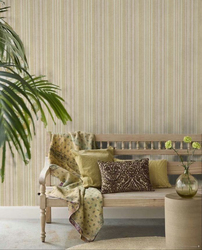 Wallpaper, beige, stripes, 32452, Vitalis, Parato by Cristiana Masi