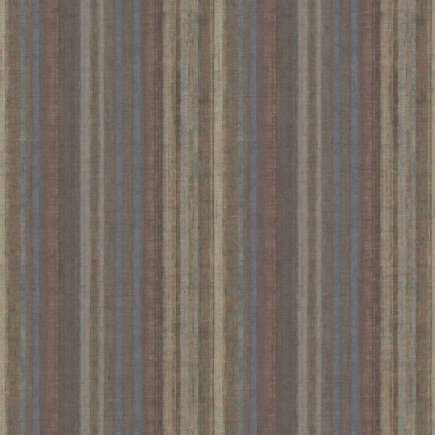 Wallpaper, blue-brown, stripes, 32456, Vitalis, Parato by Cristiana Masi