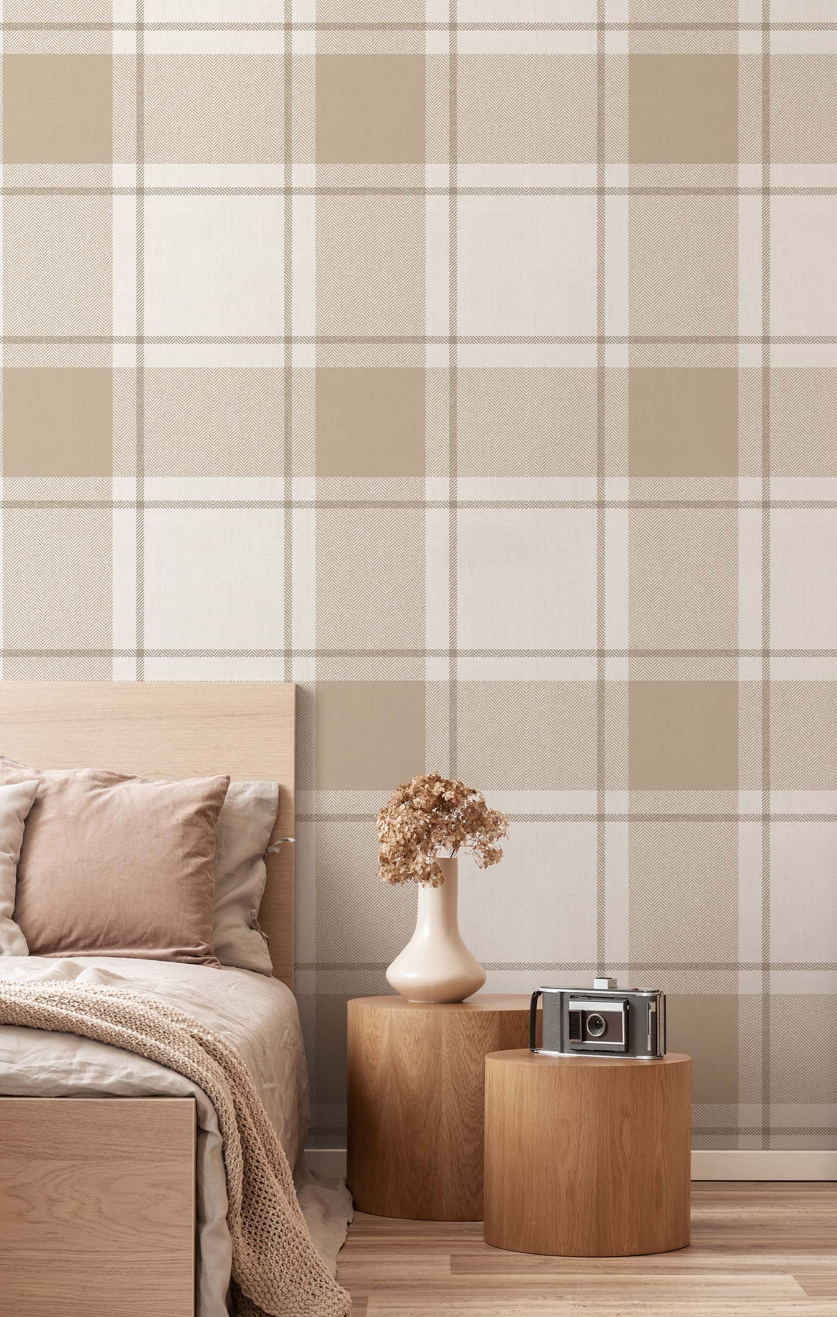 Wallpaper, beige, fabric imitation, 38402, Top Stripes, Parato by Cristiana Masi