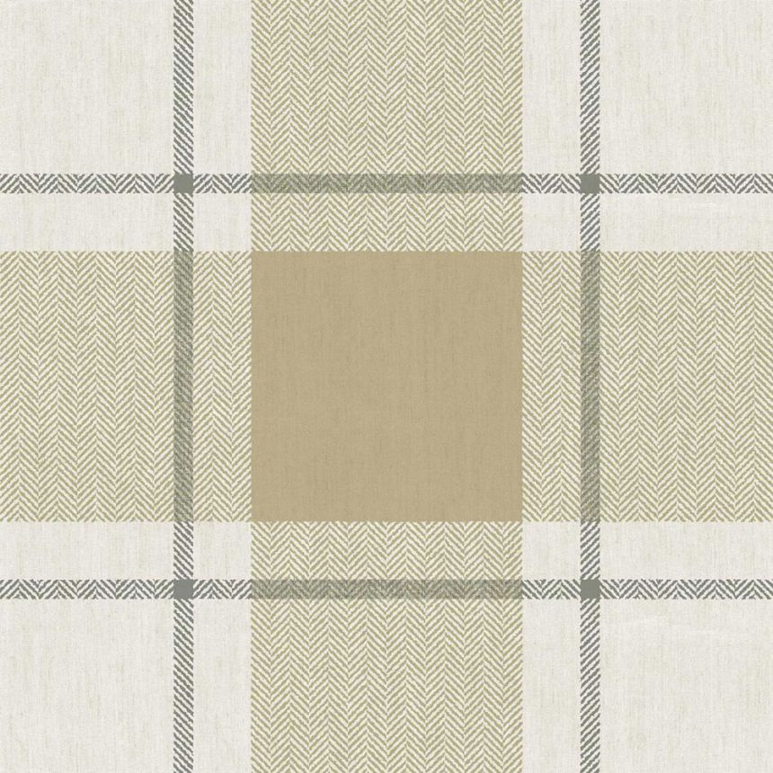 Wallpaper, green-beige, fabric imitation, 38405, Top Stripes, Parato by Cristiana Masi