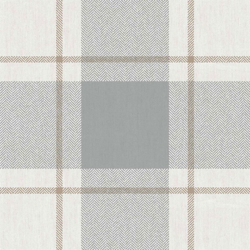 Wallpaper, blue-beige, fabric imitation, 38406, Top Stripes, Parato by Cristiana Masi