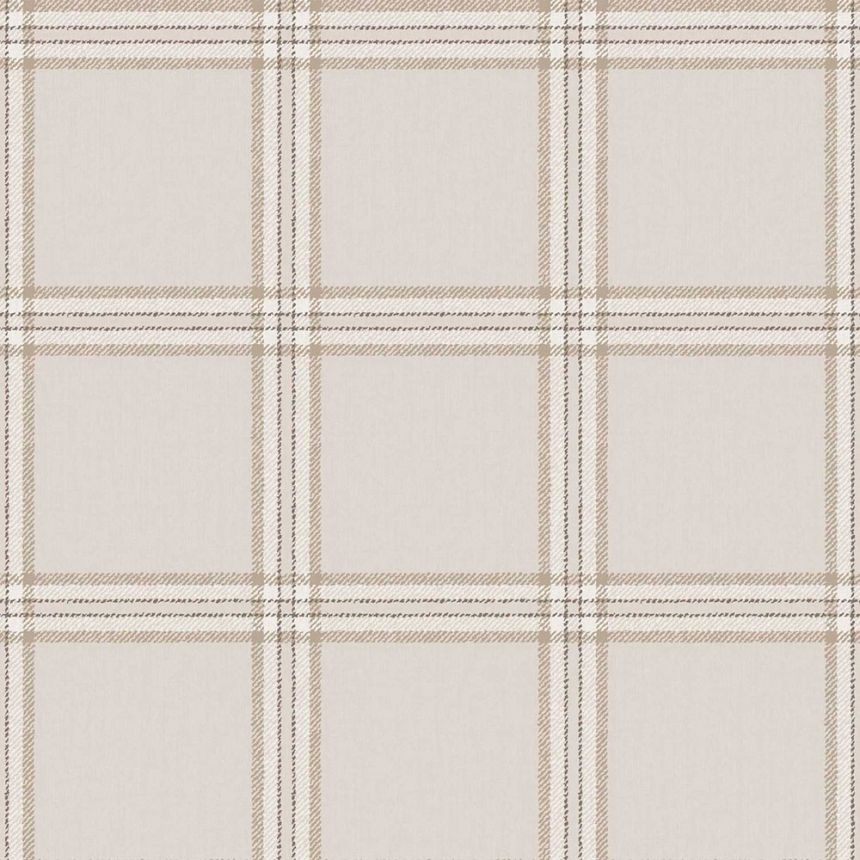Wallpaper, grey-beige, fabric imitation, 38411, Top Stripes, Parato by Cristiana Masi