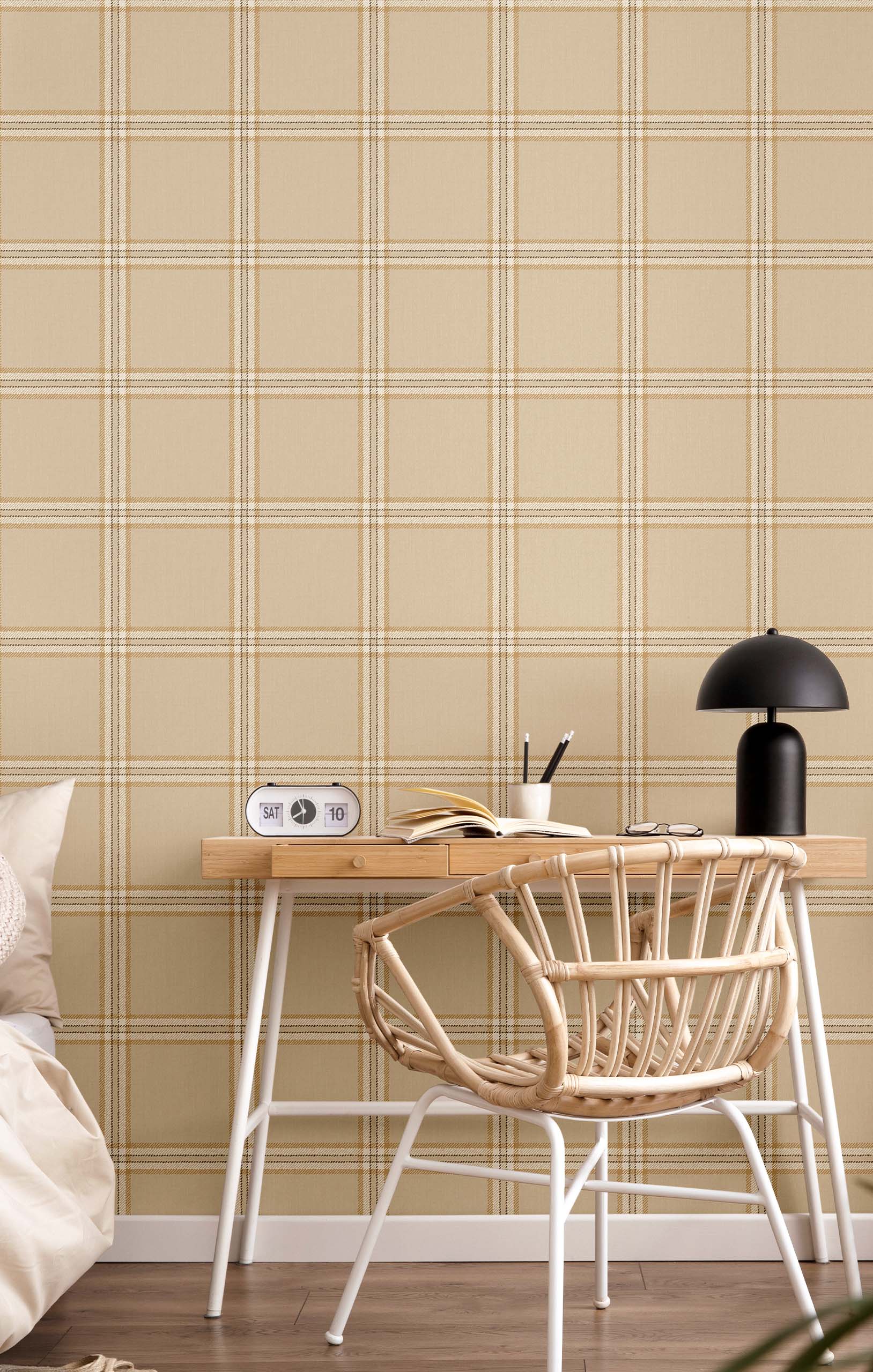 Wallpaper, beige, fabric imitation, 38413, Top Stripes, Parato by Cristiana Masi