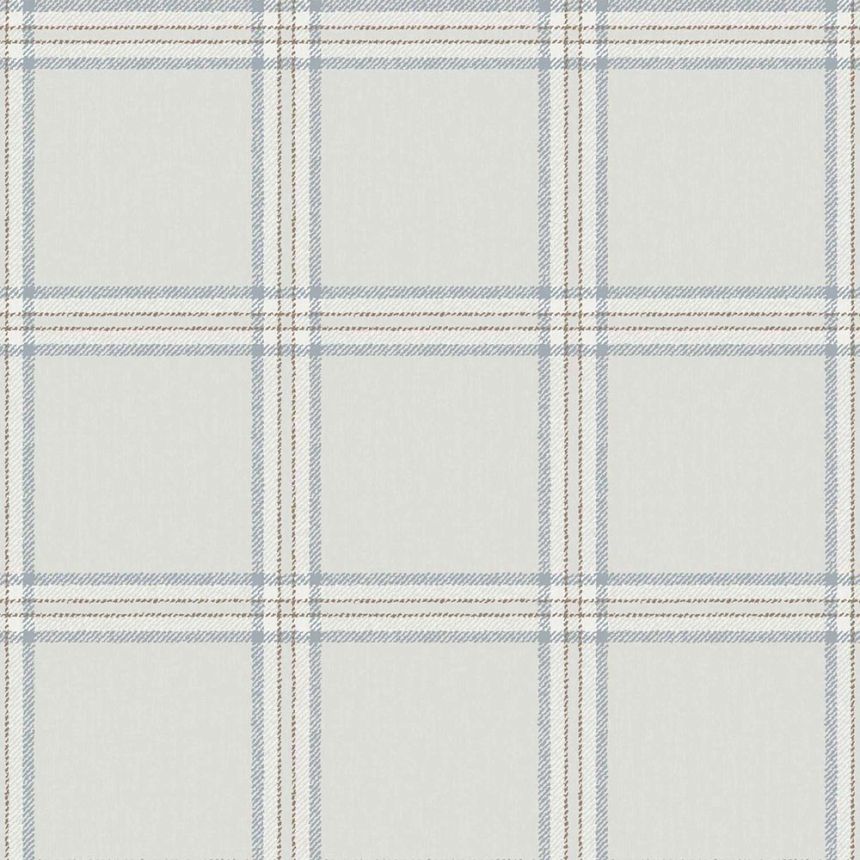 Wallpaper, grey-blue, fabric imitation, 38415, Top Stripes, Parato by Cristiana Masi