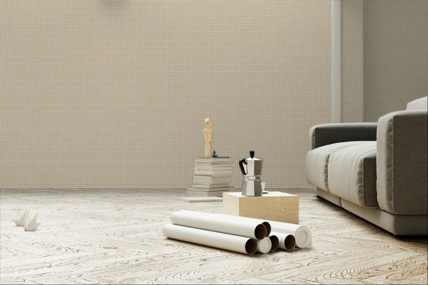 Wallpaper, beige, fabric imitation, 38416, Top Stripes, Parato by Cristiana Masi