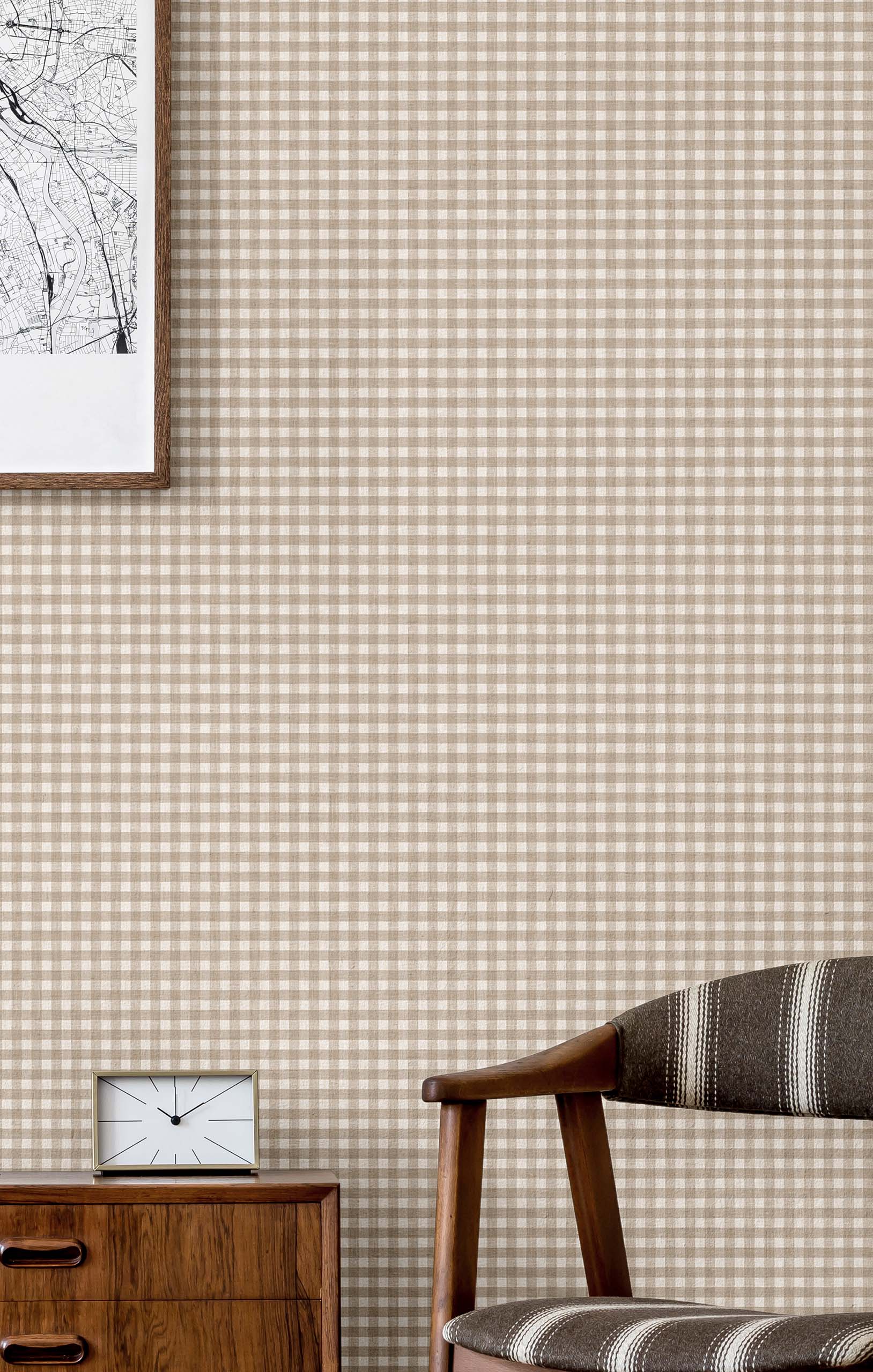 Wallpaper, grey-beige, fabric imitation, 38418, Top Stripes, Parato by Cristiana Masi