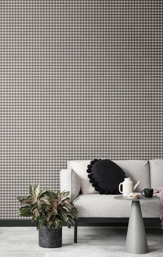 Wallpaper, grey-black, fabric imitation, 38419, Top Stripes, Parato by Cristiana Masi