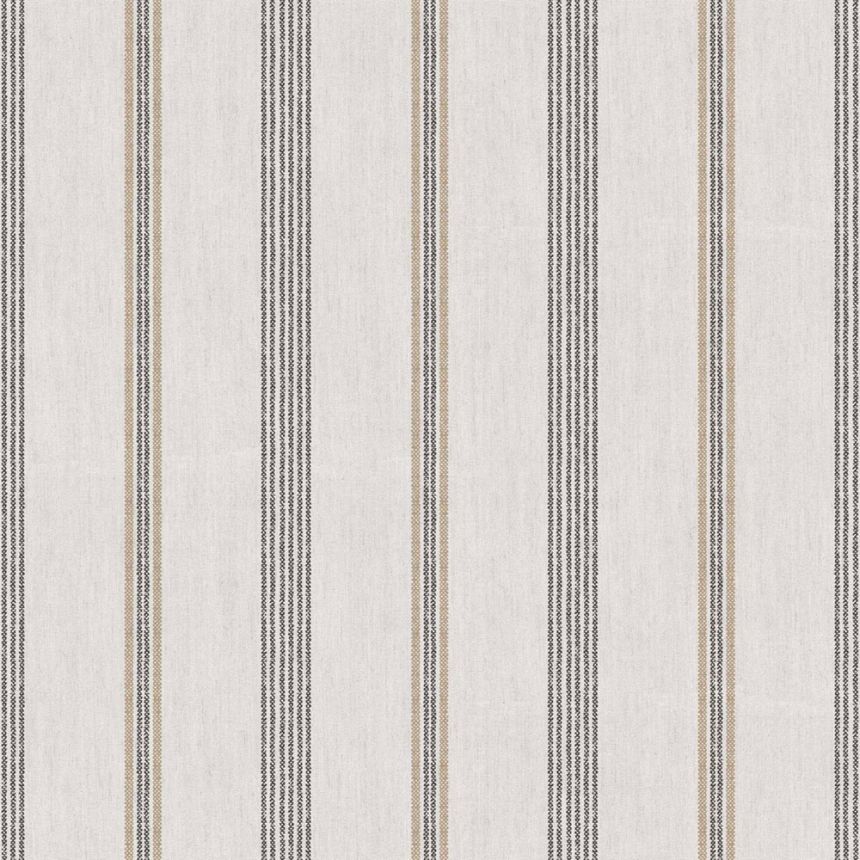 Wallpaper, grey-black, fabric imitation, stripes, 38429, Top Stripes, Parato by Cristiana Masi
