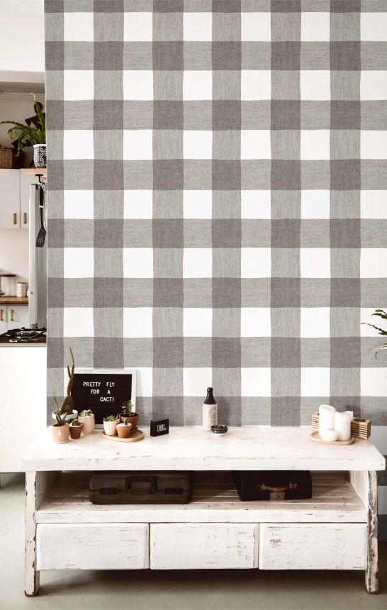 Wallpaper, black, fabric imitation, 38433, Top Stripes, Parato by Cristiana Masi