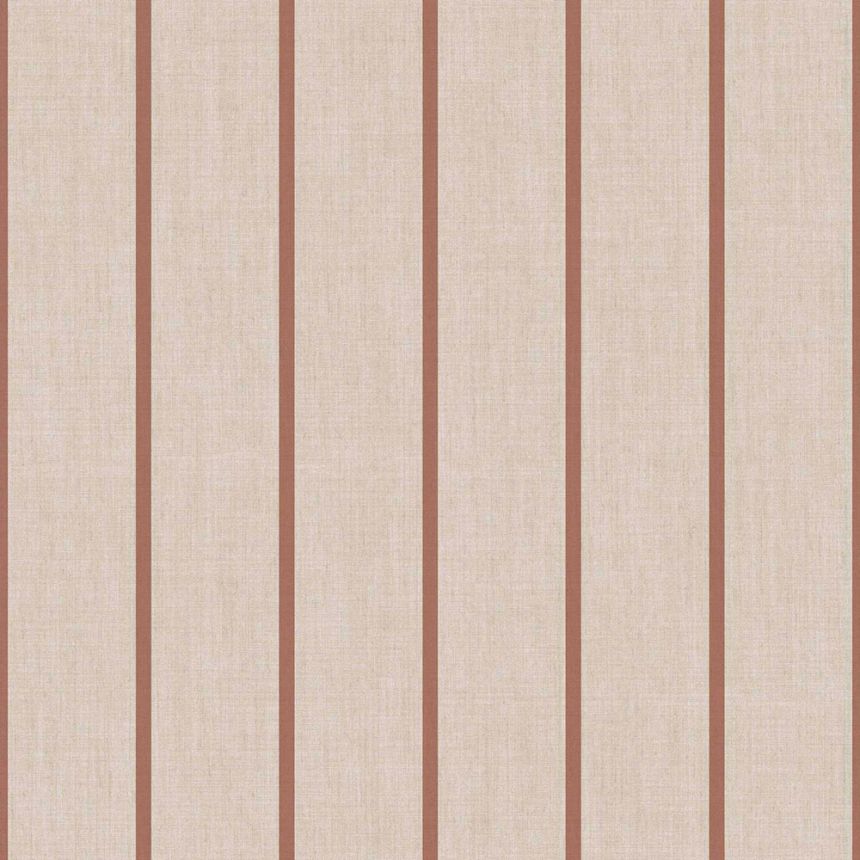 Wallpaper, beige-brown, fabric imitation, stripes, 38464, Top Stripes, Parato by Cristiana Masi