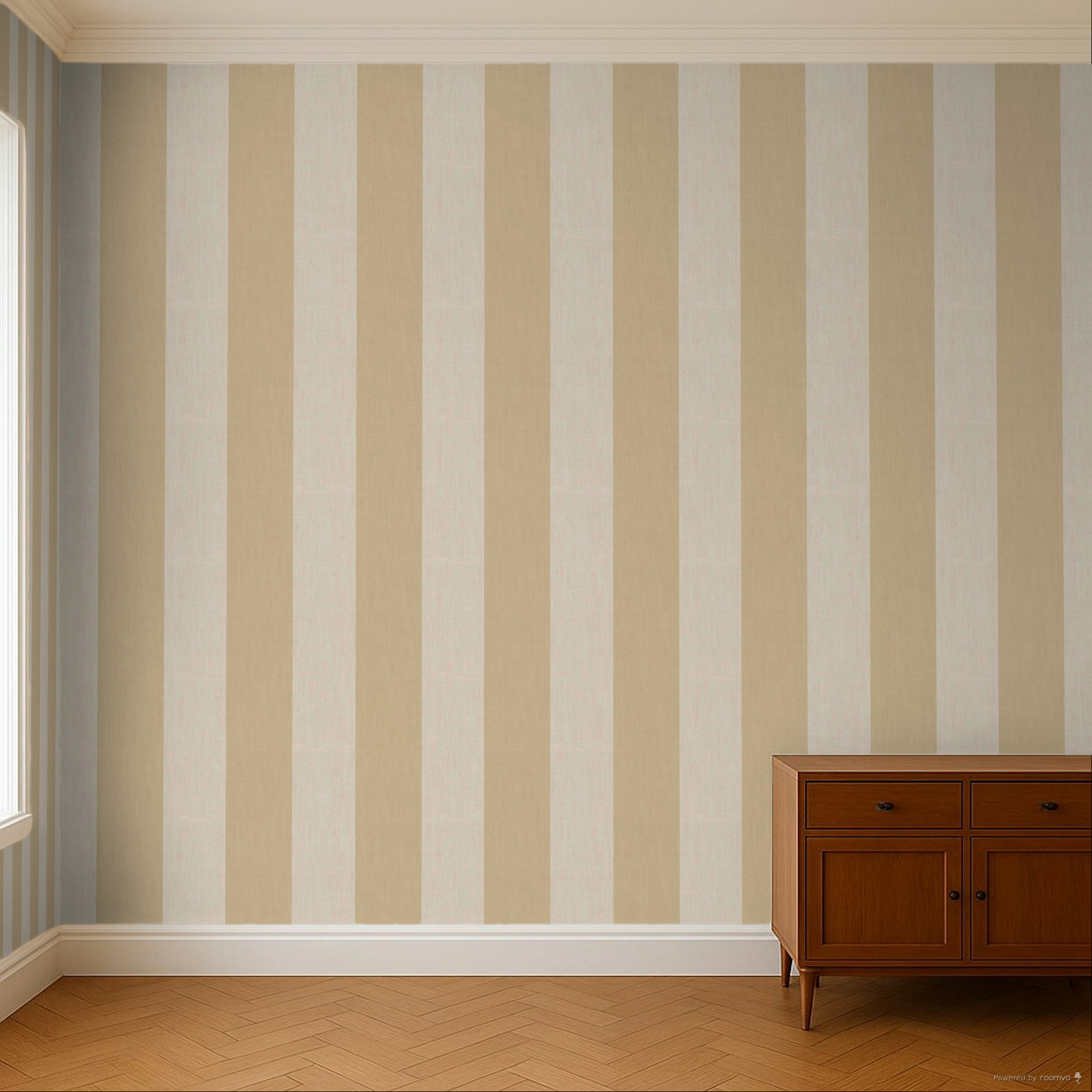 Wallpaper, brown-beige, fabric imitation, stripes, 38473, Top Stripes, Parato by Cristiana Masi
