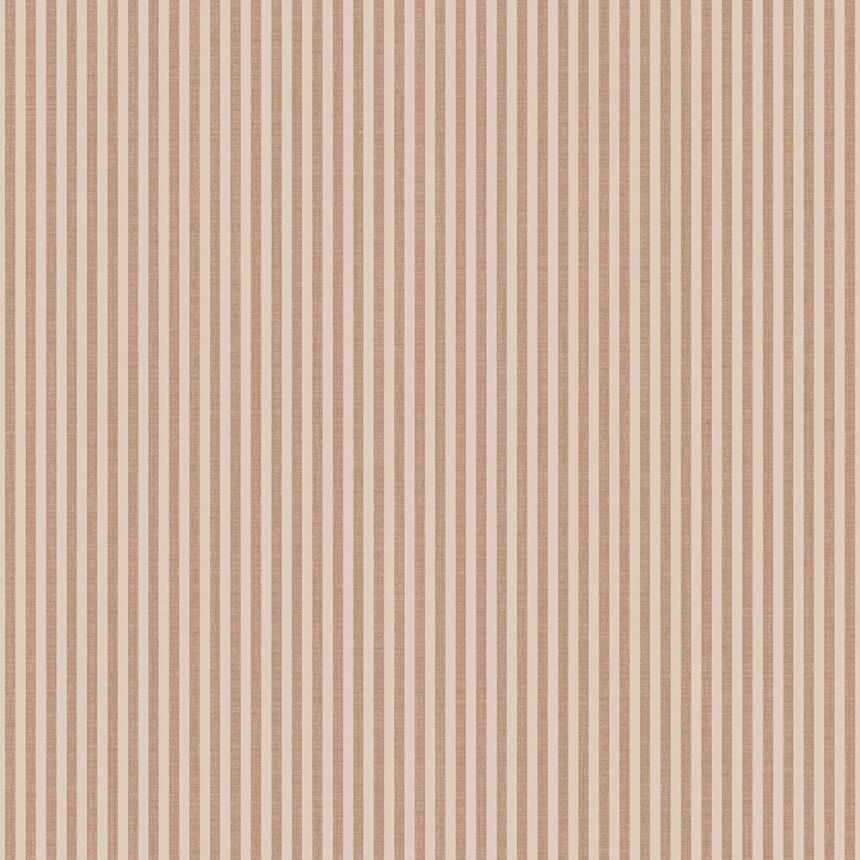 Wallpaper, brown, fabric imitation, stripes, 38488, Top Stripes, Parato by Cristiana Masi