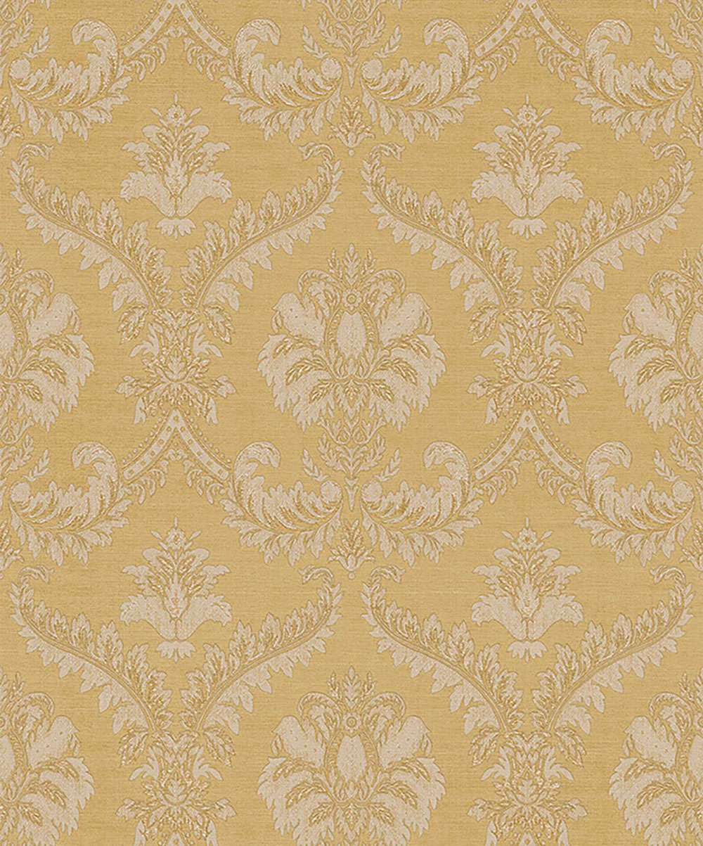 Non-woven wallpaper, gold-beige, baroque pattern, 23602, The Best Classic & Elegant, Cristiana Masi by Parato