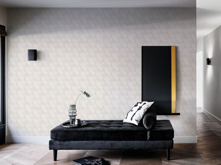 Non-woven wallpaper with a geometric pattern 220370, Geometry, Vavex