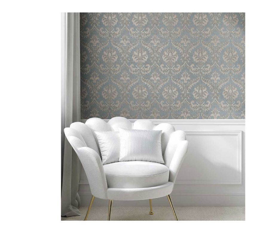 Non-woven wallpaper, grey-beige, baroque pattern, 23606, The Best Classic & Elegant, Cristiana Masi by Parato