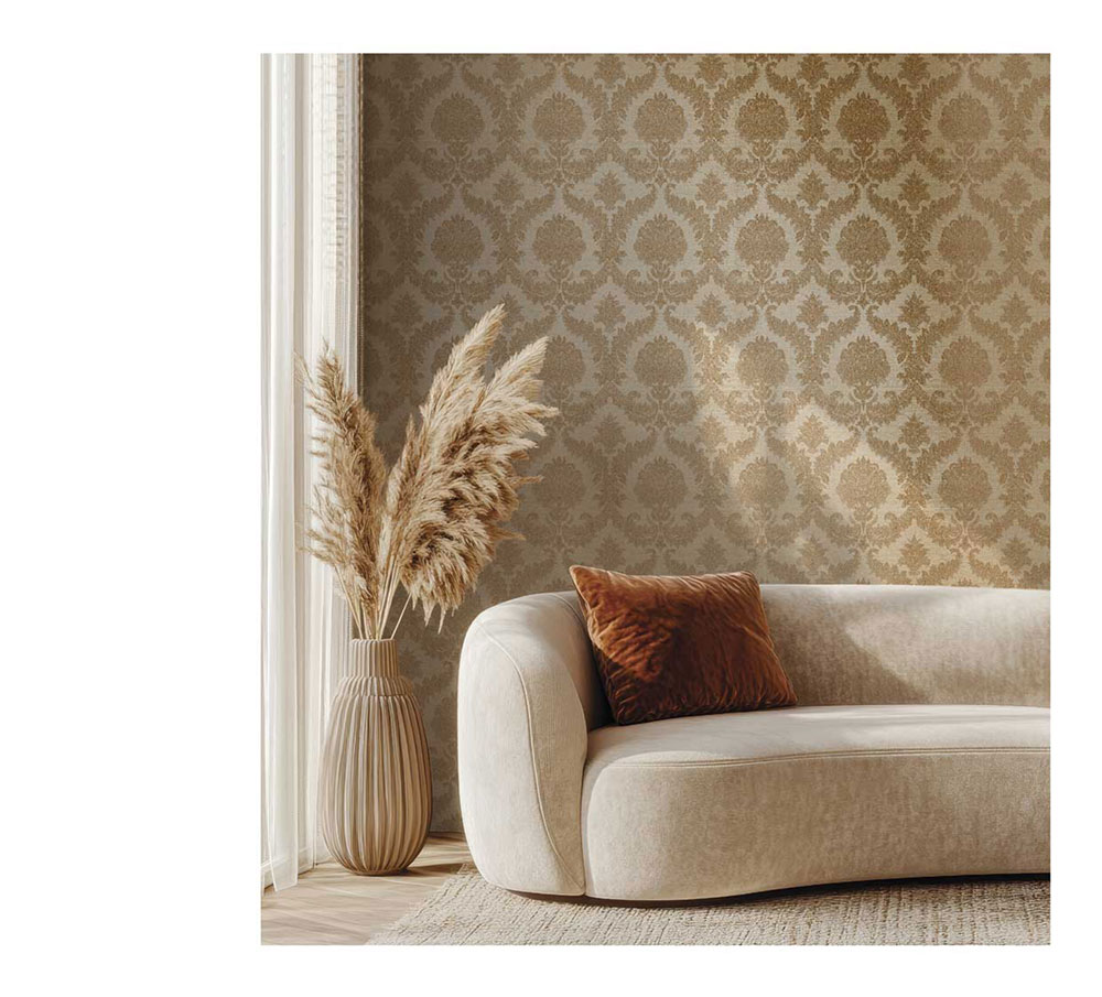 Non-woven wallpaper, brown, baroque pattern, 25722, The Best Classic & Elegant, Cristiana Masi by Parato