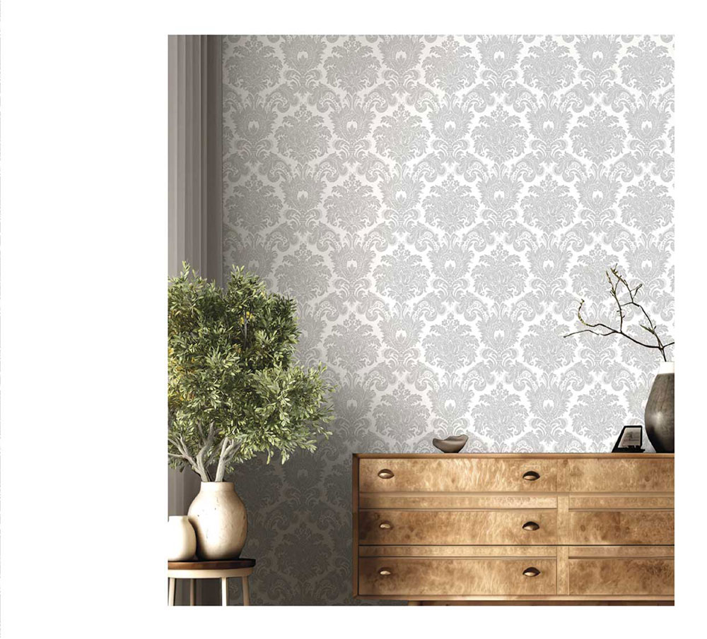 Non-woven wallpaper, cream, baroque pattern, 23610, The Best Classic & Elegant, Cristiana Masi by Parato