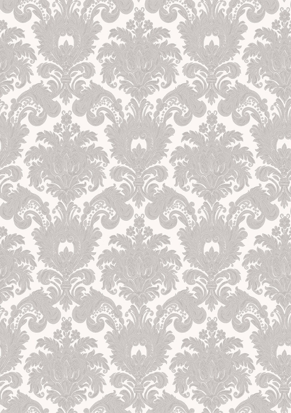 Non-woven wallpaper, grey-silver, baroque pattern, 23611, The Best Classic & Elegant, Cristiana Masi by Parato