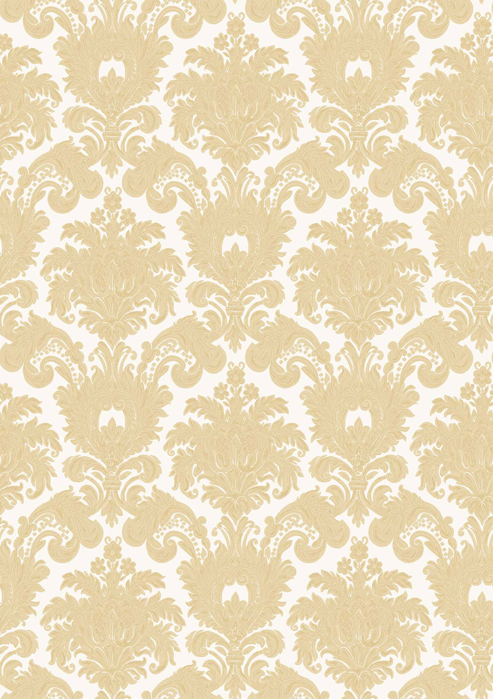 Non-woven wallpaper, gold-beige, baroque pattern, 23612, The Best Classic & Elegant, Cristiana Masi by Parato