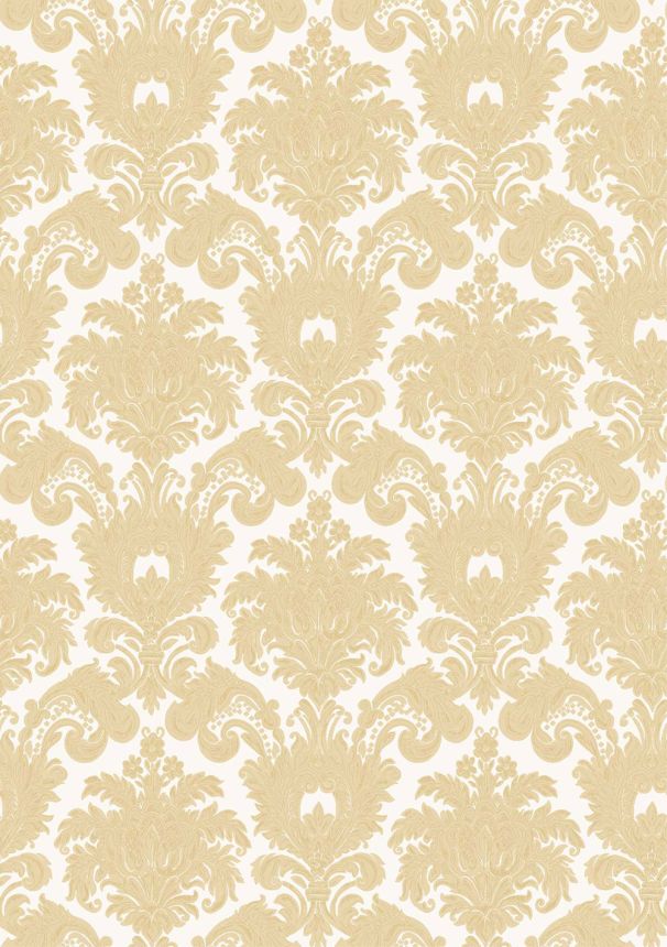 Non-woven wallpaper, gold-beige, baroque pattern, 23612, The Best Classic & Elegant, Cristiana Masi by Parato