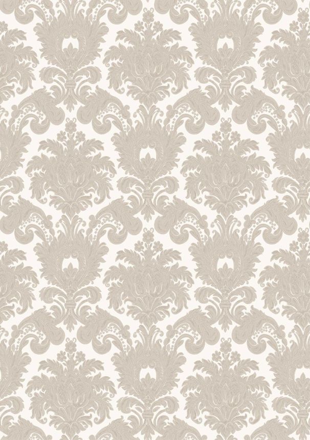 Non-woven wallpaper, beige, baroque pattern, 23613, The Best Classic & Elegant, Cristiana Masi by Parato