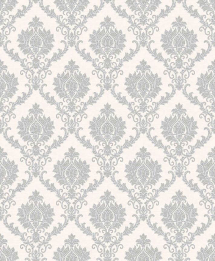 Non-woven wallpaper, grey-silver, baroque pattern, 23641, The Best Classic & Elegant, Cristiana Masi by Parato