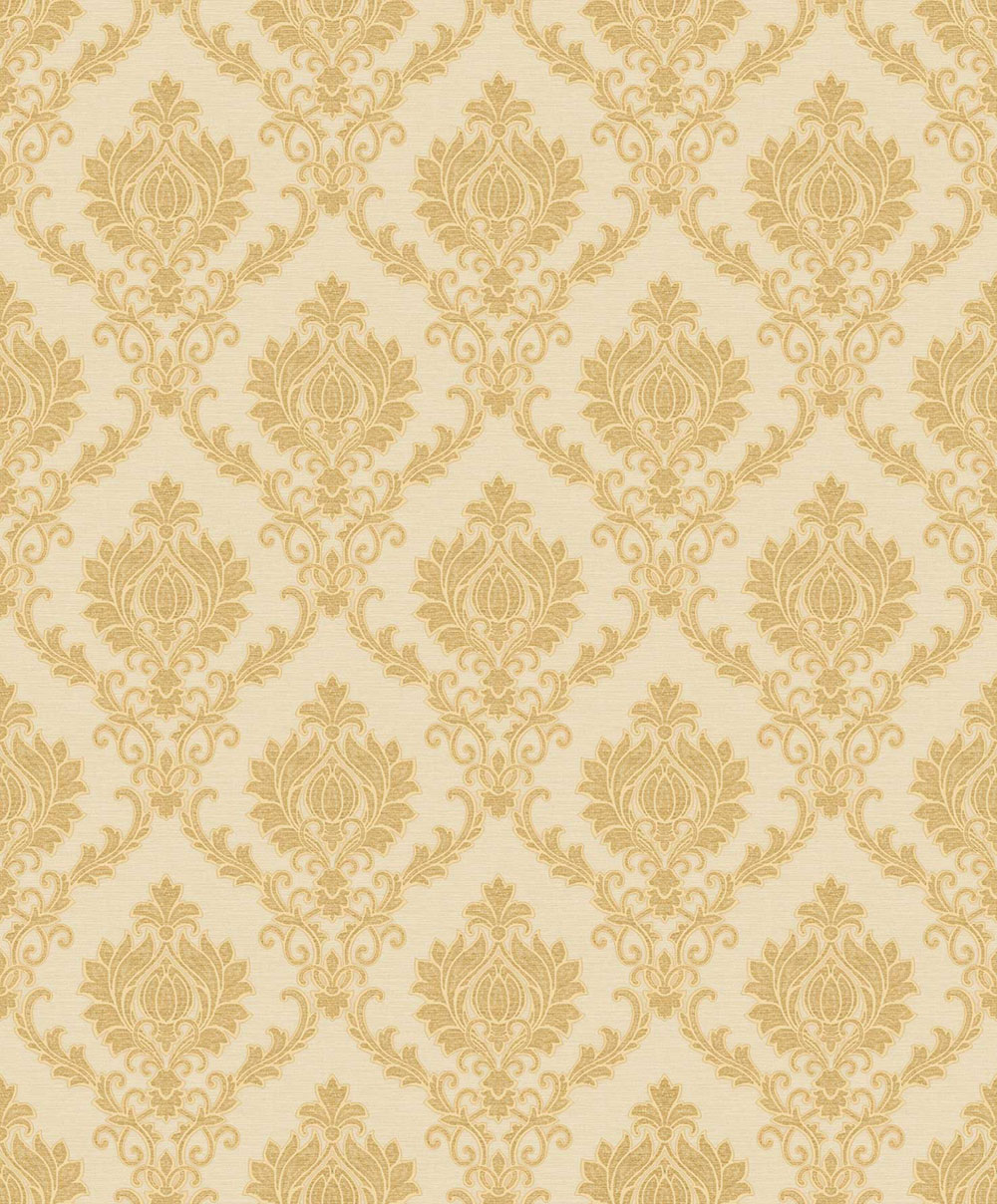 Non-woven wallpaper, gold-beige, baroque pattern, 23642, The Best Classic & Elegant, Cristiana Masi by Parato