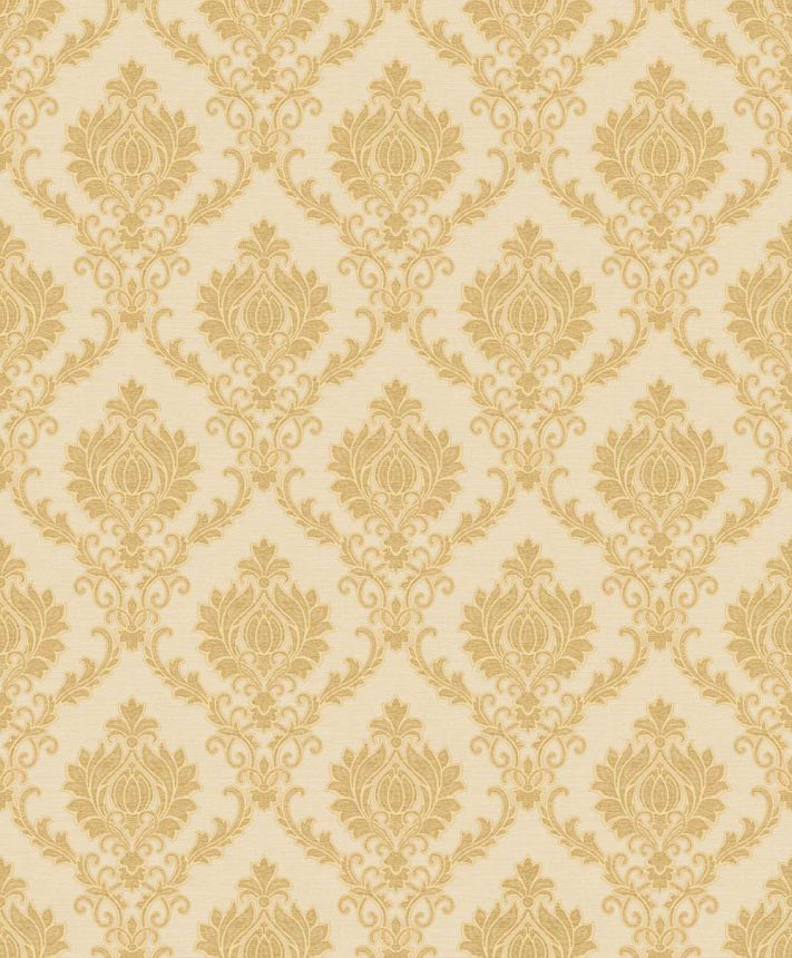 Non-woven wallpaper, gold-beige, baroque pattern, 23642, The Best Classic & Elegant, Cristiana Masi by Parato