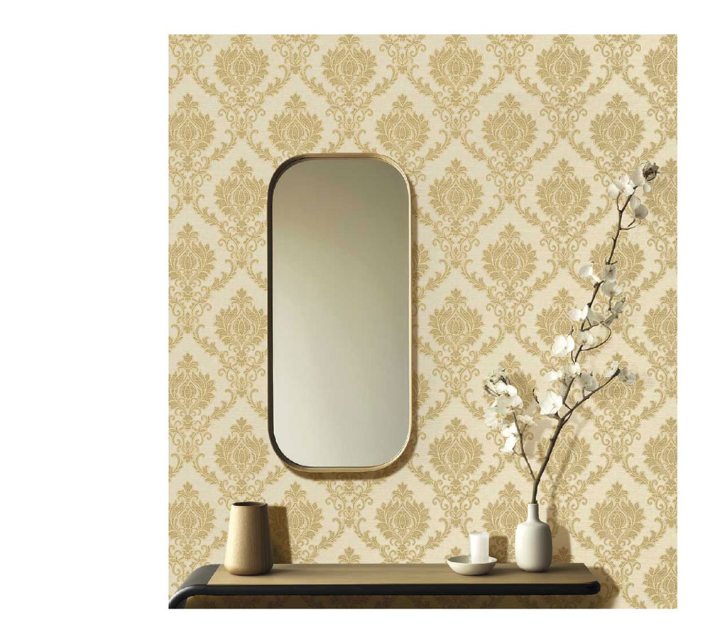 Non-woven wallpaper, beige, baroque pattern, 23643, The Best Classic & Elegant, Cristiana Masi by Parato