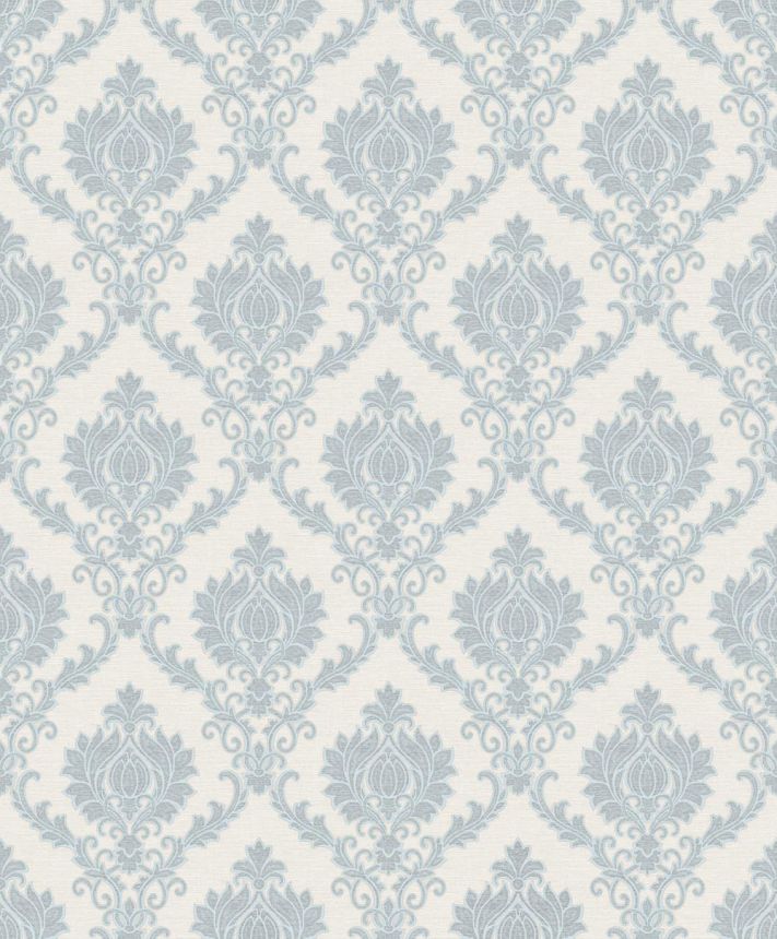 Non-woven wallpaper, blue-beige, baroque pattern, 23646, The Best Classic & Elegant, Cristiana Masi by Parato