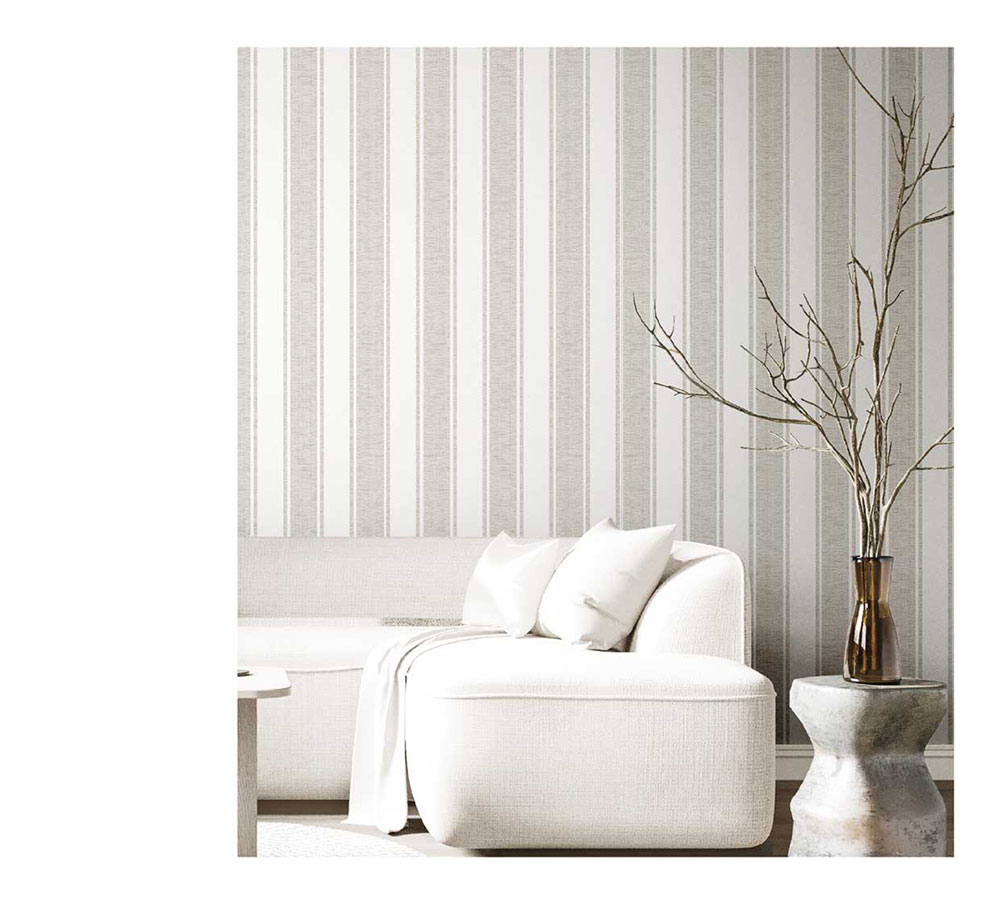 Non-woven wallpaper, grey-silver, stripes, 23671, The Best Classic & Elegant, Cristiana Masi by Parato