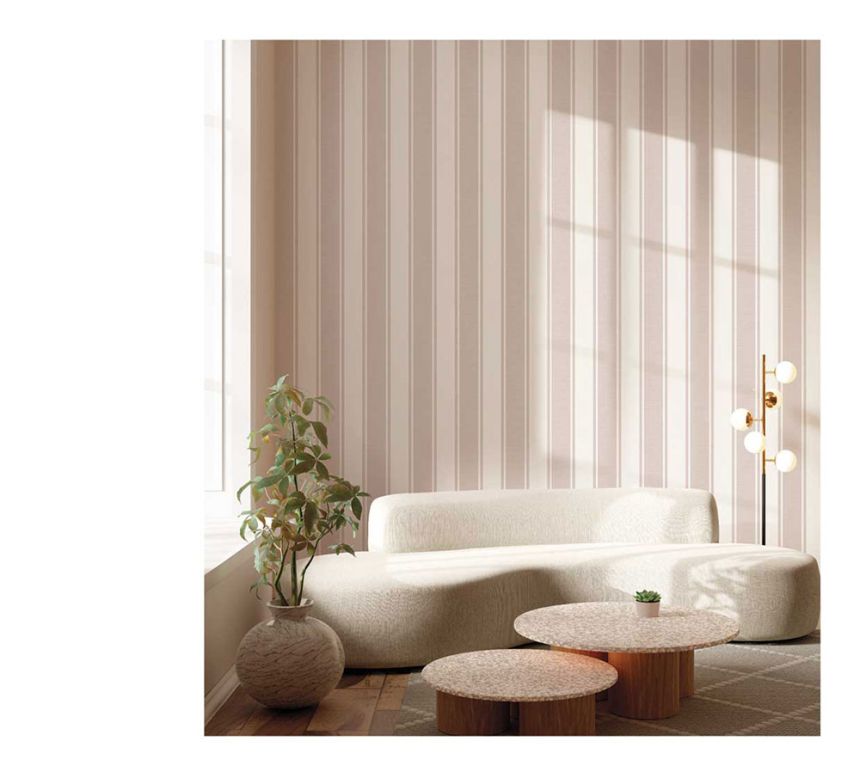 Non-woven wallpaper, cream-beige, stripes, 23673, The Best Classic & Elegant, Cristiana Masi by Parato